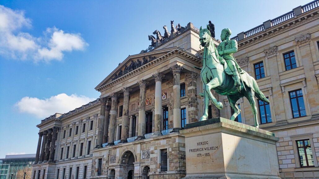 Blick auf das Braunschweiger Schloss